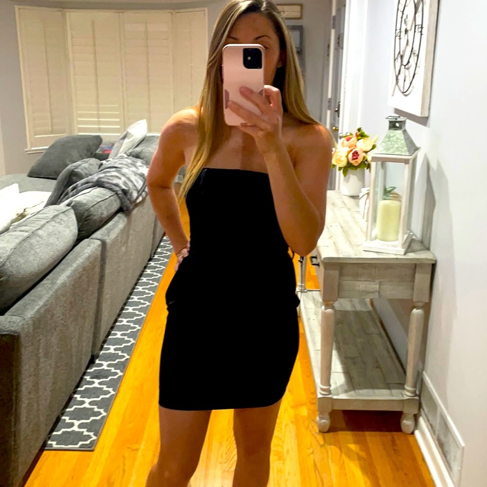 Bebe silk tube dress size small